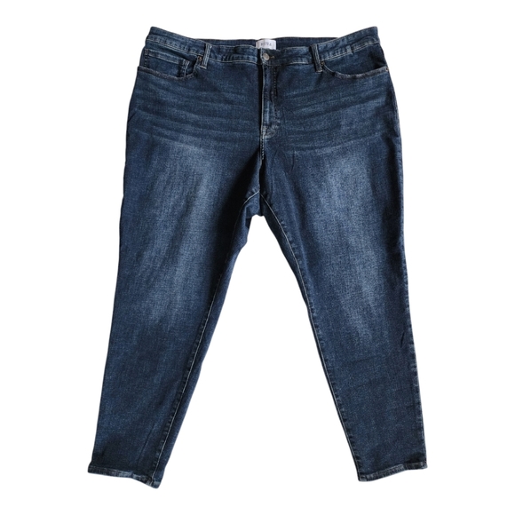 Pistola Dark Wash Stretch Denim Jeans Size 24W Slim Fit Comfortable Mid-Rise - Picture 1 of 4